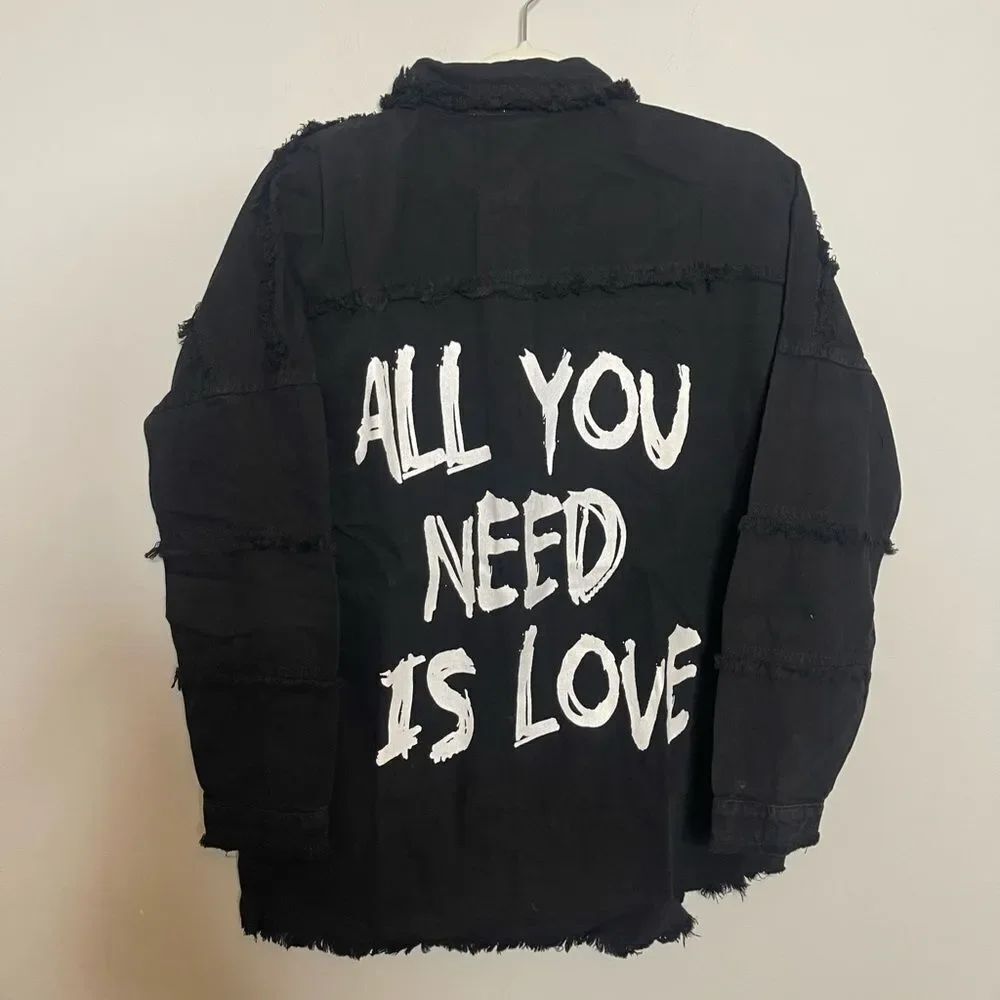 ELAN All You Need Is Love Jacket | Black NWT - Picture 5 of 7